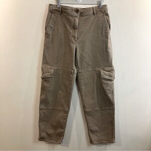 WILFRED FREE Sz 12 Multiple Pockets High Rise Heavy Canvas Modern  Cargo Pants